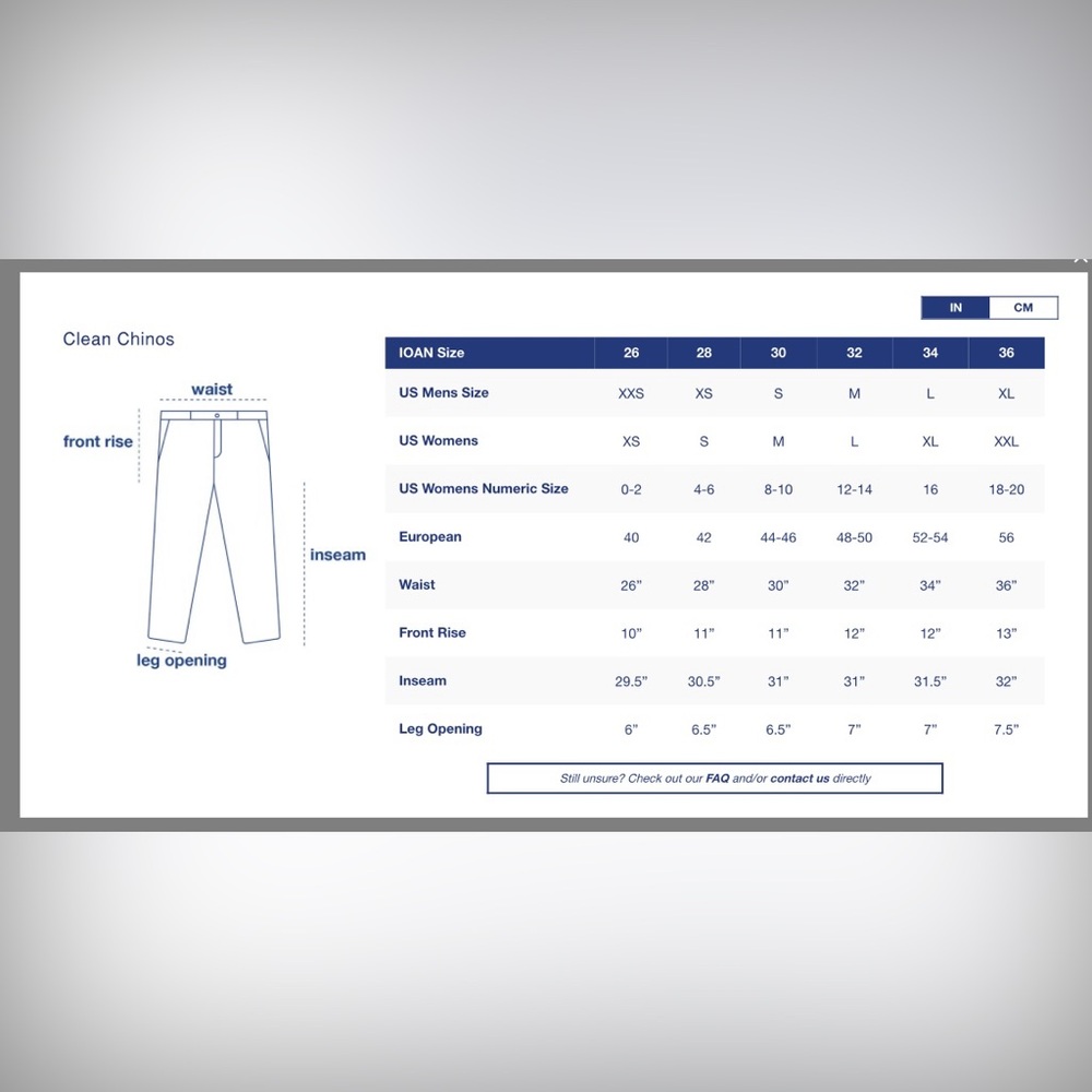 Industry of All Nations Indigo 100% Organic Chinos - Picture 3 of 7